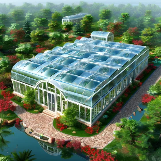 连栋温室工程|智能温室大棚|玻璃温室大棚建造|生态餐厅建造|新型大棚骨架-山东·青州市万红温室园艺工程有限公司