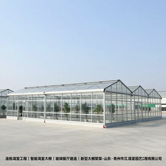 连栋温室工程|智能温室大棚|玻璃温室大棚建造|生态餐厅建造|新型大棚骨架-山东·青州市万红温室园艺工程有限公司